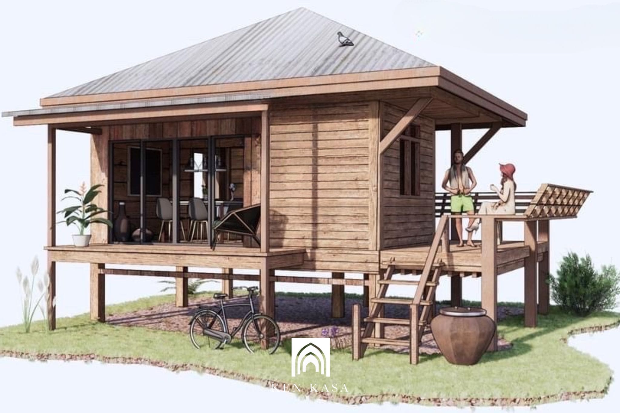 Mẫu thiết kế bungalow nh&agrave; s&agrave;n